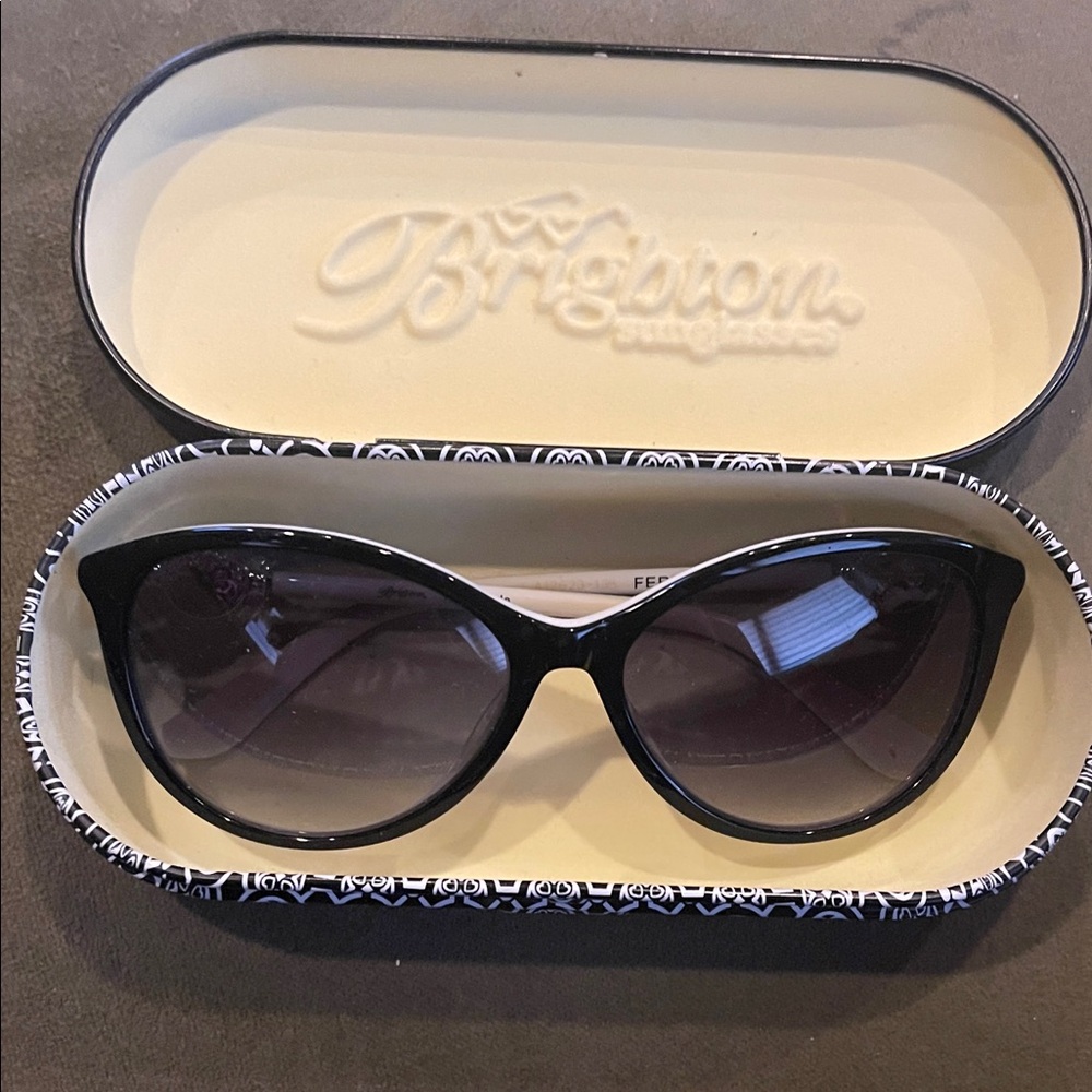 Brighton Black and white w/silver accents Sunglasses
